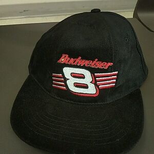 Budweiser Black Cap with Red Embroidery